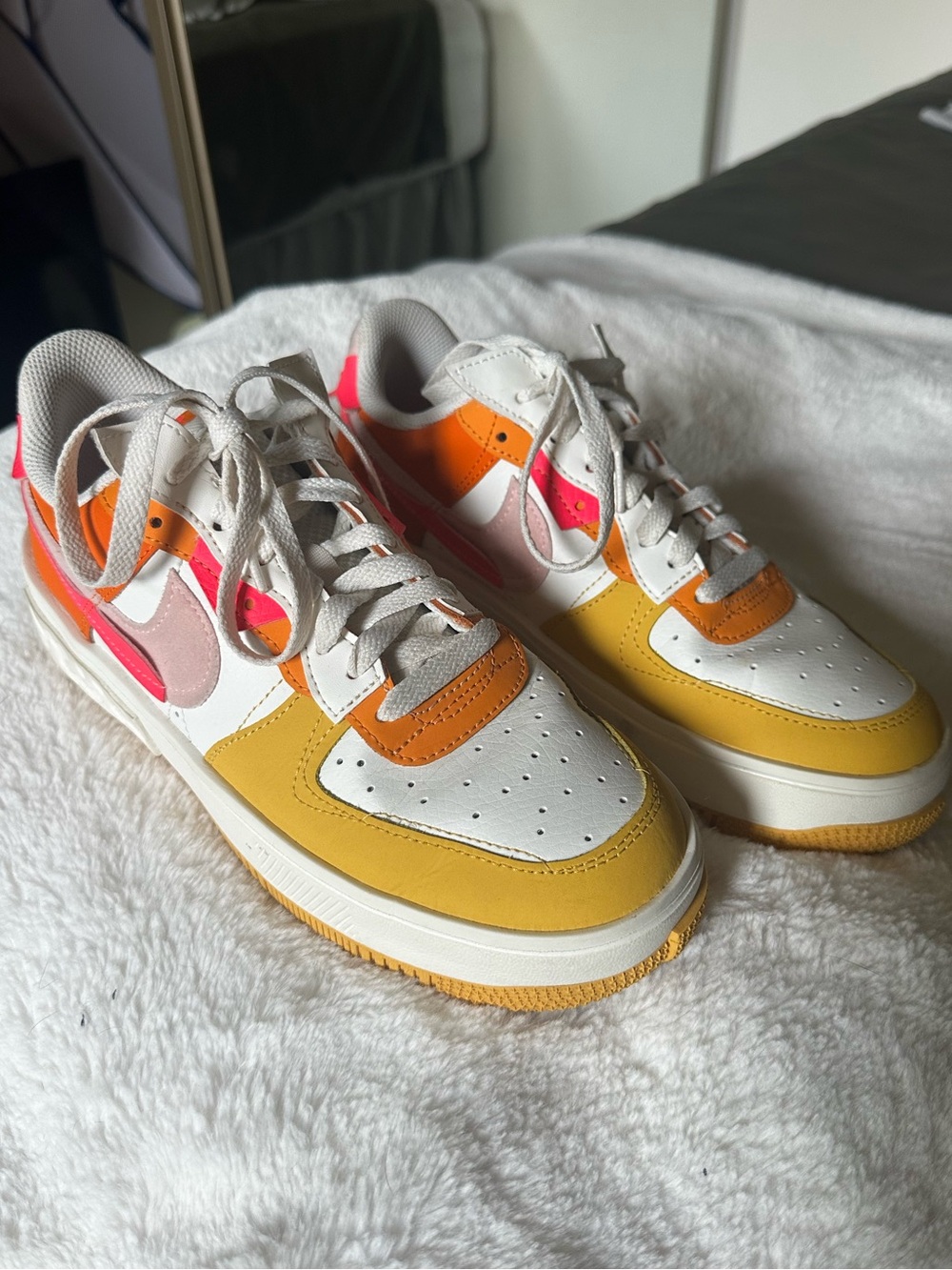 Nike Women’s Air Force 1 Fontanka in “Summit white/hyper pink/solar flare”
